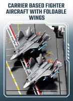 SEMBO Avión De Combate Basado En Portaviones Kit De Construcción De Bloques Para Niños Modelos Militares De Avión Armatos Juguetes Regalos - details 4