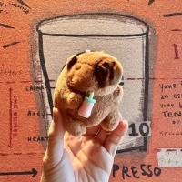 Llavero De Peluche Capybara 10cm Simulación De Anime Peluchón Kawaii Muñeco De Animales Suaves Regalo Para Niños Material De Algodón PP Ecológico - details 3