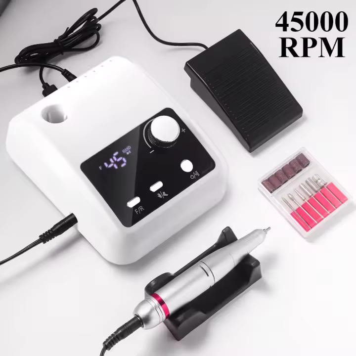 Máquina De Uñas Eléctrica De Alta Calidad Con Pantalla HD Y 45000 RPM Herramienta Profesional Para Manicura Y Pelacuaranas - 1