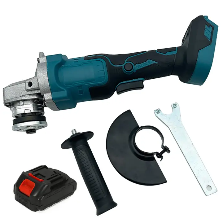 Rectificador de ángulo eléctrico sin escobillas de 125 mm con 1 batería, 12000rpm para corte y pulido de metales - 1