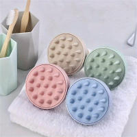 Cepillo De Baño De Silicona Para Shampoo Y Masaje Capilar Herramienta De Peluquería Y Limpieza De Cabeza Material Plástico - details 8