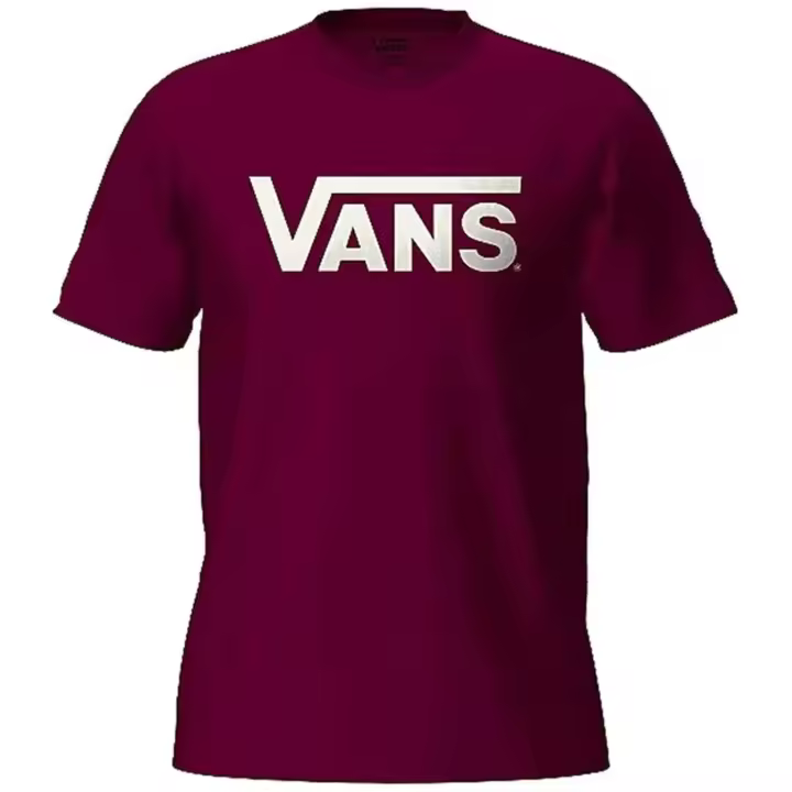 Camiseta de Manga Corta Vans Classic para hombre en color rojo - 1
