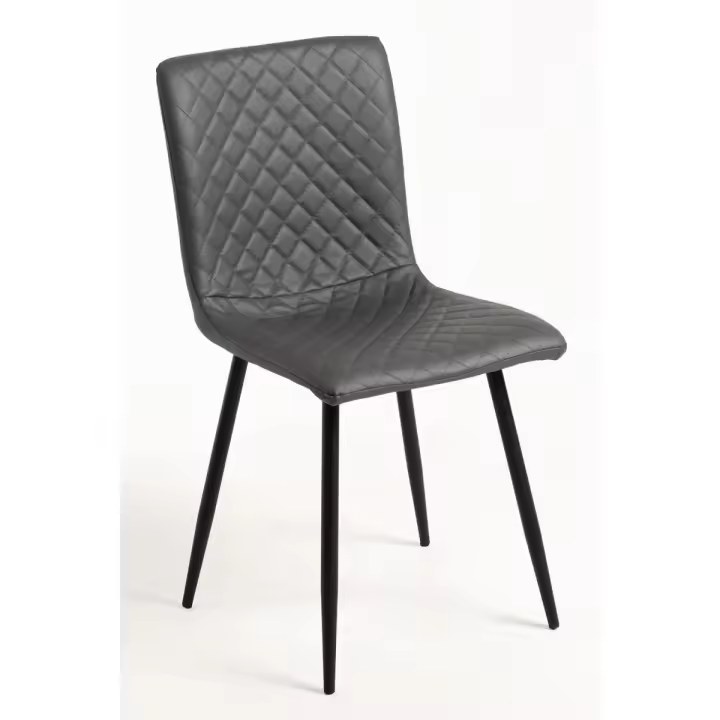 Pack 2 Sillas Rom Polipiel - Gris - 1