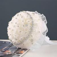 Bouquet De Novia Artificial Romance Giratorio Alrededor De Flores Tamaño 1 Pieza Material Poliéster Estilo Cuento De Fadas Para Novio Y Novia - details 2