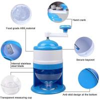 Mini Trituradora De Hielo Manual ABS Para Cocina Y Hogar Trituradora De Hielo Pequeña Para Niños Hielo De Crema DIY Máquina De Hielo Manual Pequeña Azul - details 5
