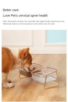 Tazón Doble Para Gatos Con Soporte Antideslizante Transparente Tazón De Agua Para Perros Y Gatos Alimentador De Animales - details 7