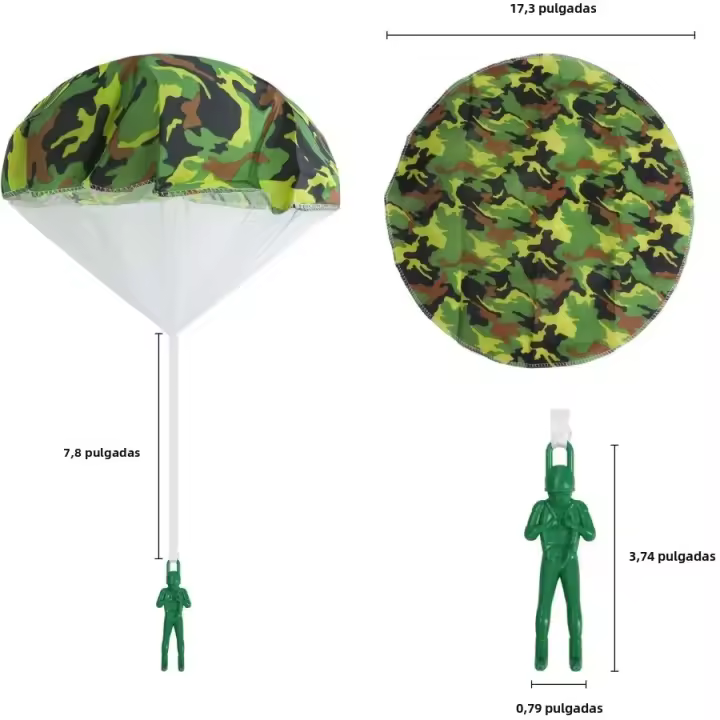 Mini Juguetes De Soldado Con Paracaídas Para Niños Juego Deportivo Al Aire Libre Educativo De Desarrollo De Habilidades Educativas Regalo Para Niños - 1