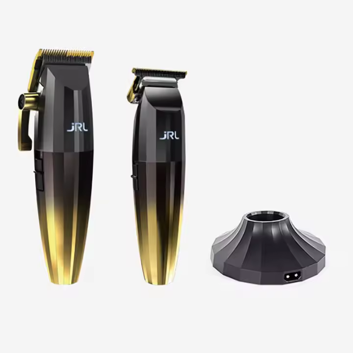 Combo Kit JRL 2020 Gold Collection | Máquinas de Corte 2020C + 2020T | Cortapelos Profesionales - 1