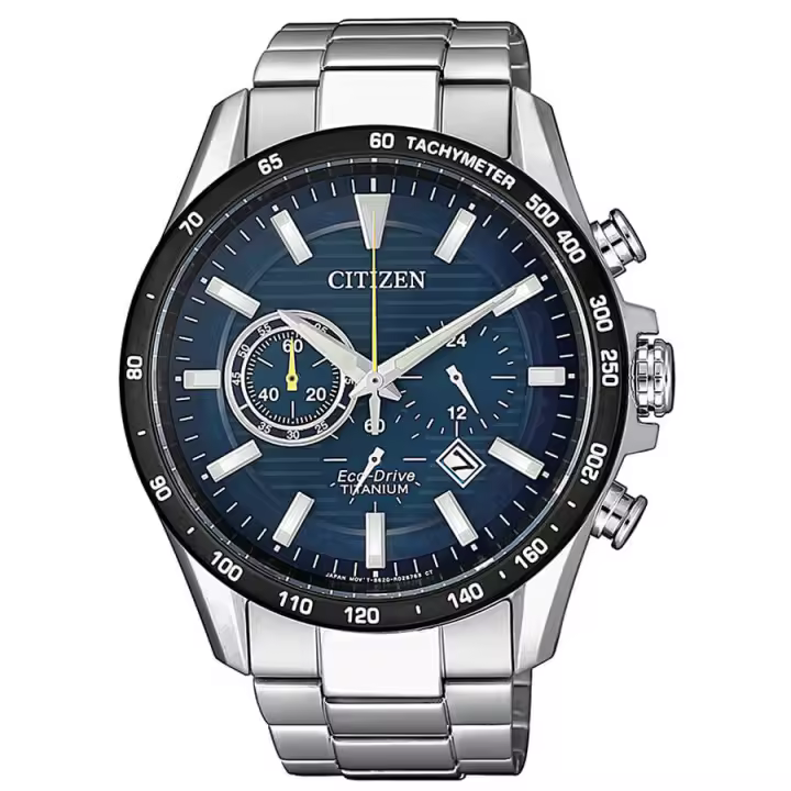 Citizen Reloj Hombre Analogico Solar con Correa de Titanio CA4444-82L - 1
