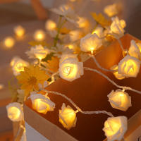 Luces De Navidad LED Rosa 20 Piezas Operadas Por Batería Para Decoración De Fiesta De Boda Y Valentín Guirnalda De Flores Fairy - details 2