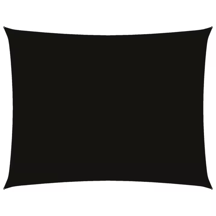 Toldo de Vela lienzo rectangular Oxford Negro 2x3,5 m - 1