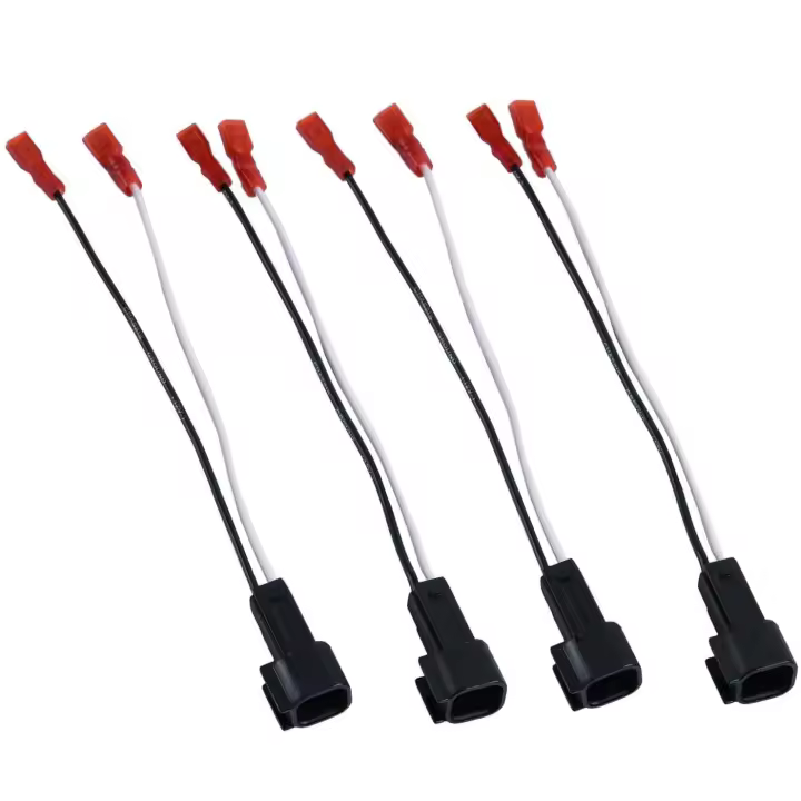 72-5600 2 pares (paquete de 4) Arnés de cableado de cable de alambre para Ford Lincoln Mercury Mazda Adaptador de conector de altavoces Enchufe adaptador - 1