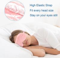 Máscaras para dormir para mujeres, 3 máscaras de ojos para dormir, máscara de noche suave, cubiertas de ojos esponjosas con bolsa de viaje, (Rosa/Púrpura/gris) - details 2