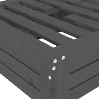 vidaXL Cubierta para base de sombrilla madera maciza de pino gris - details 5