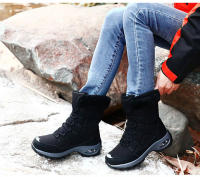 Botas De Invierno Para Mujer Calidad Superior Cómodas Y Seguras Para Caminar Botas De Nieve Con Cordones Impermeables Talla 36-42 - details 19
