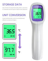 Termómetro De Temperatura Corporal No Contactando Para Adultos Y Niños Con Pantalla LCD Digital Infrarrojo Láser Médico Familiar - details 16