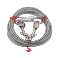 Cadena De Acero Inoxidable Para Perros 5mm*3m Resistente Y Duradera Con Anillos De Metal En Ambas Terminales Correa Para Mascotas - details 0