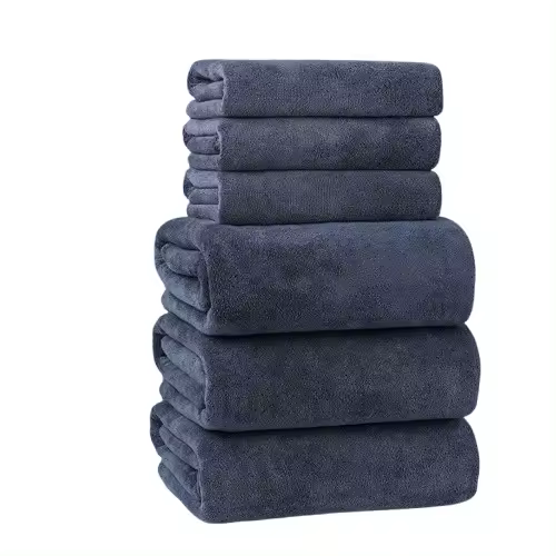 Maxi Toallas de Ducha XXL Toalla de baño tamaño 100x200cm Berlin Color Gris Oscuro - Berlin - 1