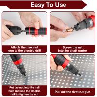 Kit De Conversor Para Destornillador De Redhead M3 M4 M5 M6 M8 M10 Herramienta De Inserción De Tornillos Para DIY En Casa Herramienta Eléctrica Removible - details 5