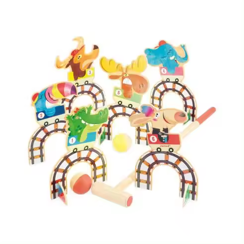 Juego Infantil de Croquet Montaña Rusa - Juego de Habilidad - Janod 03353 JU03353 JANOD - 1