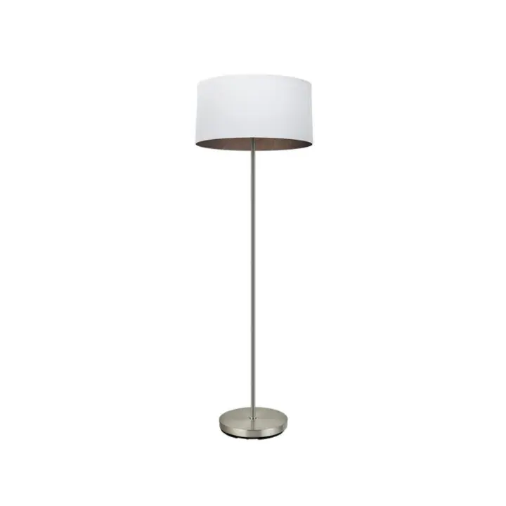 Fabrilamp - Pie Salon Tatiana 1xe27 Niquel/blanco-oxido 162x40x40 Cm - 1