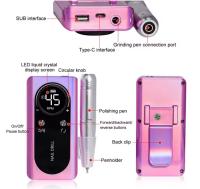 Taladro de Uñas Eléctrico - 45000 RPM, Recargable, con Pantalla LCD Inteligente, Kit DIY para Uñas de Gel, Manicura y Pedicura, Color Deslumbrante - details 4
