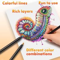 8pcs Lápices De Colores Arcoíris Grandes Para Niños Y Adultos Madera Multicolor Para Dibujar Diversidad De Colores 2B - details 2