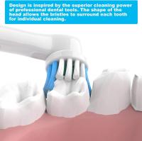 Cabezales de recambio para cepillos de dientes eléctricos, 8 cabezales de cepillo de dientes eléctricos de calidad profesional, compatibles con cepillos de dientes eléctricos, paquete de 16 unidades. - details 9