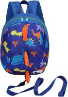 Mochila de dinosaurio para niños y niñas, mochila antipérdida con correa de seguridad de dibujos animados con riendas - details 0