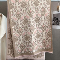 Poncho De Cashmere Floral Impresión Para Mujer Bufanda De Lujo Cálida Pashmina Viaje Chal Envoltura Estilo Elegante 2023 - details 18