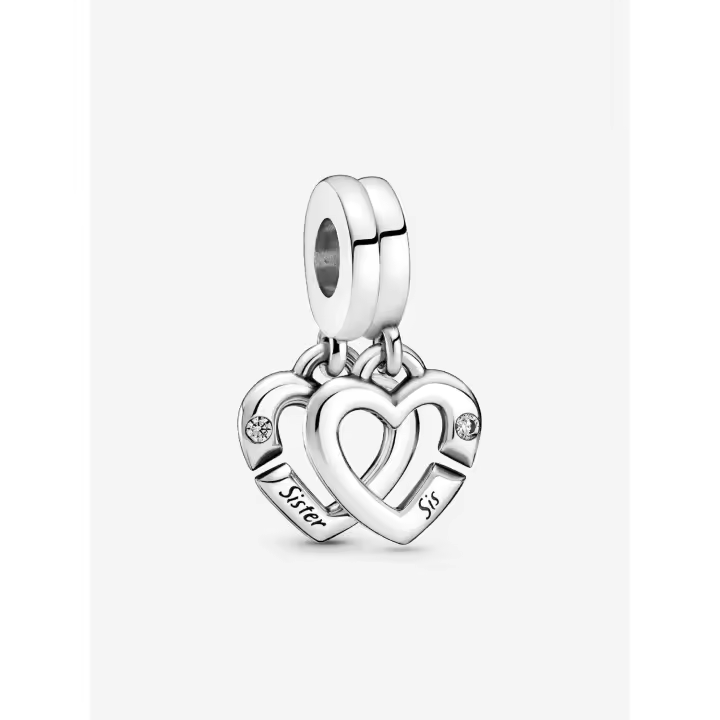 Pandora - Charm Colgante de Coronas de Hermanas entrelazadas - 1