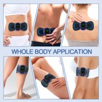 Masajeador De Cuello Eléctrico EMS Mini Estimulador De Espalda Portátil Con Almohadillas De Gel Para Delgazamiento Y Masaje - details 1