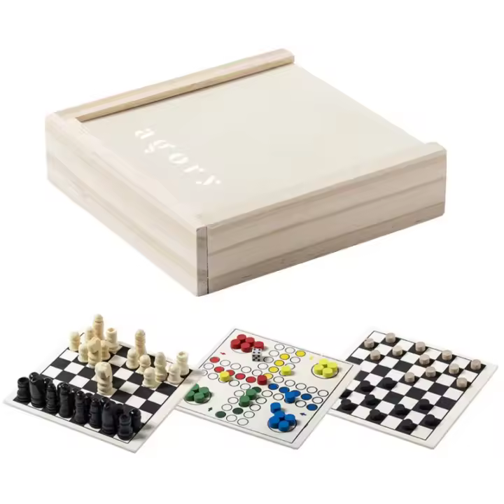 Juego de Mesa Set PARCHESS de Parchís, Ajedrez y Damas para toda la familia - 1
