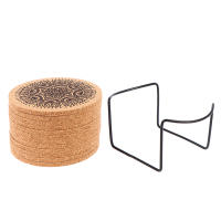 Juego De 12 Cojines De Madera Redondo Para Taza Con Soporte Ecológico Resistente Al Calor Para Mesa De Cocina Accesorio De Decoración Nórdica - details 10