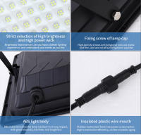 Lámpara Solar de 300W para Exterior, Focos impermeables, Luces Solares with a Distancia, reflector de Luz, Luces de Jardín y Calle - details 11