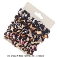 6pcs Scrunchies De Veludo Para Mujer Accesorios De Cabello De Alta Calidad Con Estampado De Leopardo Cinta Elástica Para Moño - details 1