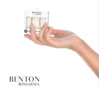 Benton Pendiente ARO PIEDRA VERDE ORO inoxidable - details 2