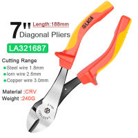 Alicates De Corte De Alambre Aislados LAOA VDE De 6'' 7'' 8'' Combinación Diagonal Nariz De Agujas Para Electricista Resistencia a Alta Tensión - details 6
