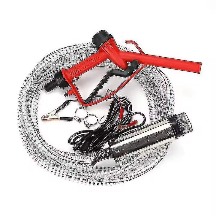 12v 24v 220v (4 Meter Hose) 51mm Water Pump Refueling Gun Set Electric Submersible Pump Stainless Steel Diesel Oil Fuel Pump-In Stock - 1
