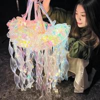 Lámpara De Jalea Multicolor Para Fiesta De Cumpleaños De Mermaid LED Decorativa Para Bodas Y Navidad Luz Nocturna De Forma De Hongo Incluye Baterías - details 1