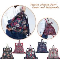 Mochila Plegable Para Mujer Impermeable Y Antirrobo De Gran Capacidad Ultraligera Bolsa De Compras Con Cordón Estilo Deportivo Y Yoga - details 10
