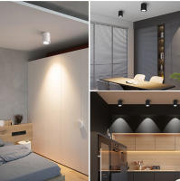 Lámpara De Techo LED De Aluminio COB Spot Light Montada En Superficie 7W 12W Iluminación Interior Para Pasillo Decoración Del Hogar 110V 220V - details 10