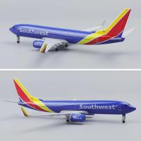 Modelo De Avión De Metal Diecast Boeing 737 De Southwest Airlines 20cm Con Planta Baja Para Coleccionistas Y Juguetes Para Mayores De 14 Años - details 3