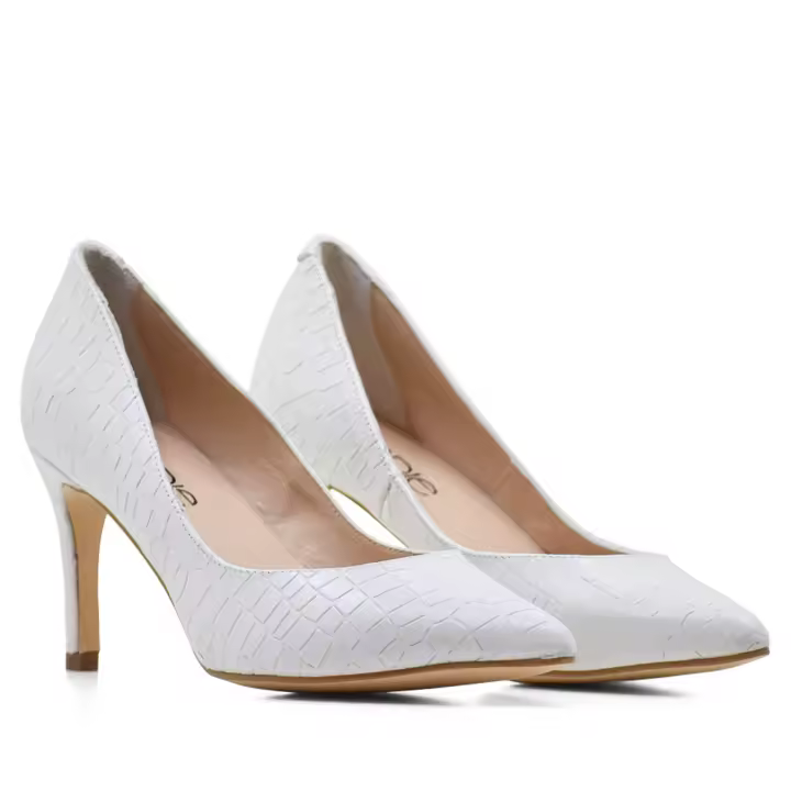 ELODIE SALON CAMILE EN PIEL COCO CHAROL BLANCO - 1