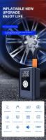 Compresor de aire de coche, bomba de inflado de neumáticos eléctrica inalámbrica portátil de 120W, 150PSI, para coche, motocicleta, juguetes inflables - details 0