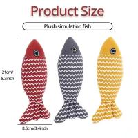 Juguete De Pescado Para Gato MADDEN Simulación De Pescado Con Menta Juguete Interactivo Para Gatos Y Gatitos Almohadilla De Raspadura Regalo Para Mascotas - details 0