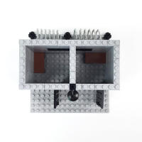 Bloques De Construcción DIY Con Alambre De Espinas Escena Militar Prisión Célula Pequeña Pieza Bloques De Plástico ABS Compatibles Con Lego Para Adultos - details 2