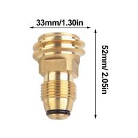 Adaptador De Latón Para Tanque De Propano LP Con Válvula De Servicio a Salida QCC Herramienta De Interruptor Sin Dispositivo Ignición - details 14