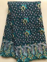 Tela De Encaje Africano De Algodón 2024 Nuevo Estilo Nigéria Suizo Con Piedras Para Costura Vestido De Navidad Para Mujer - details 4