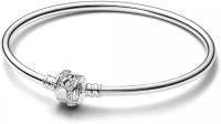 Pandora Pulsera Rigida Mujer Plata de Ley con Cierre Estrella Fugaz Brillante 592733C01-19 - details 0